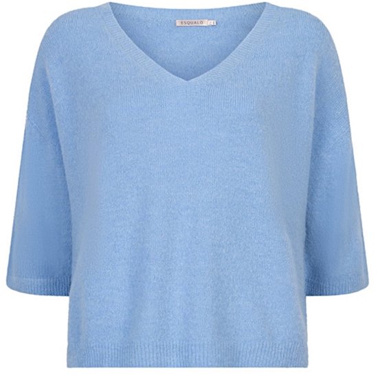 Esqualo sweater SP26-07007 - Pacific Blue