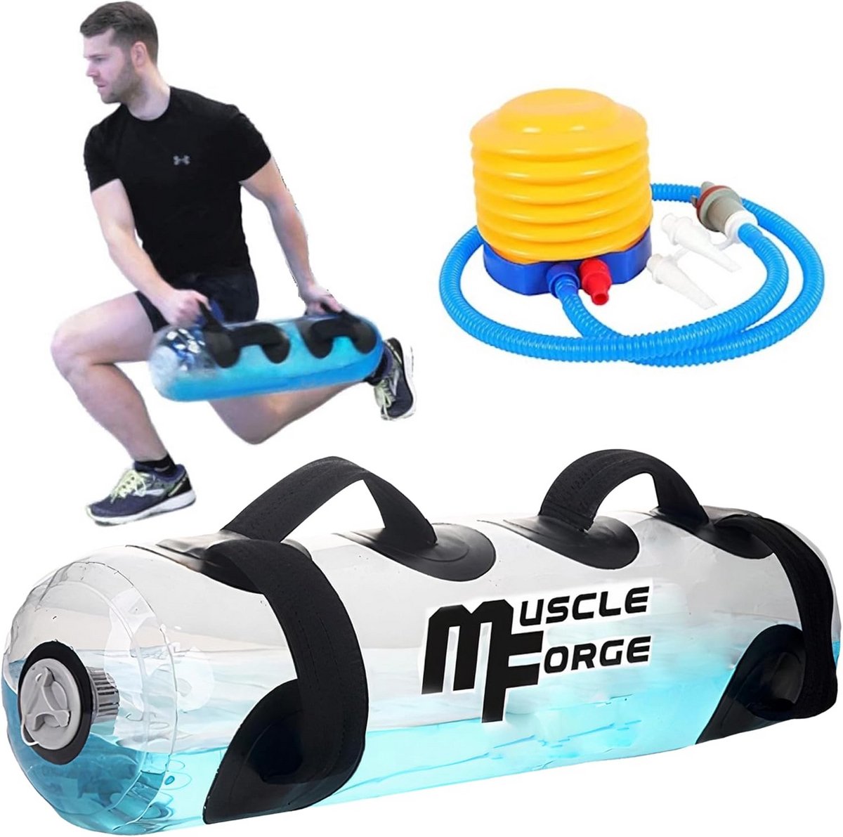 Water Trainingszak 30 kg voor Krachttraining en Stabiliteit - Verstelbare Aqua Power Bag