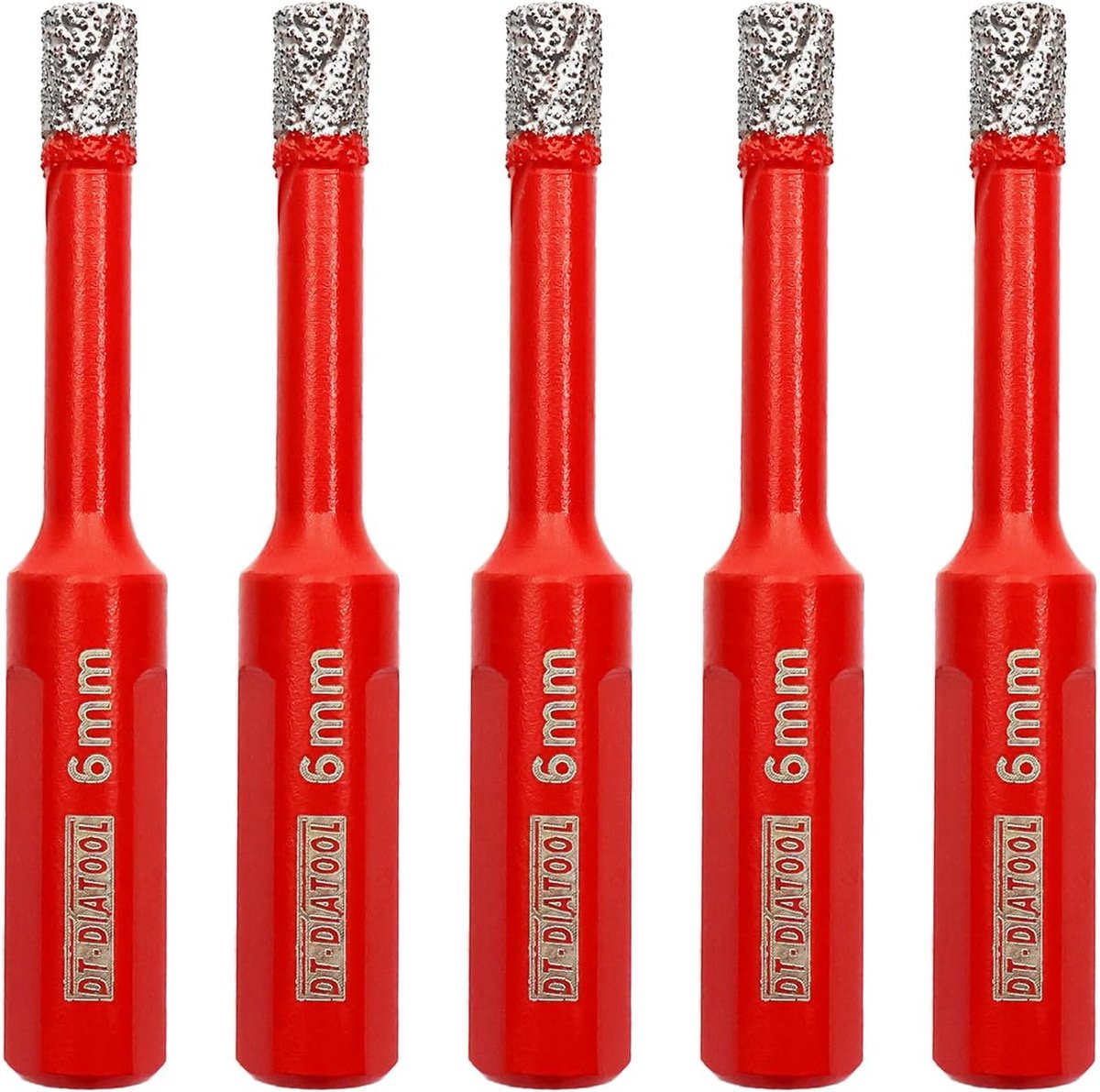 Diamant Tegelboor Set 6mm - 5 Stuks voor Tegels, Keramiek, Graniet en Steen