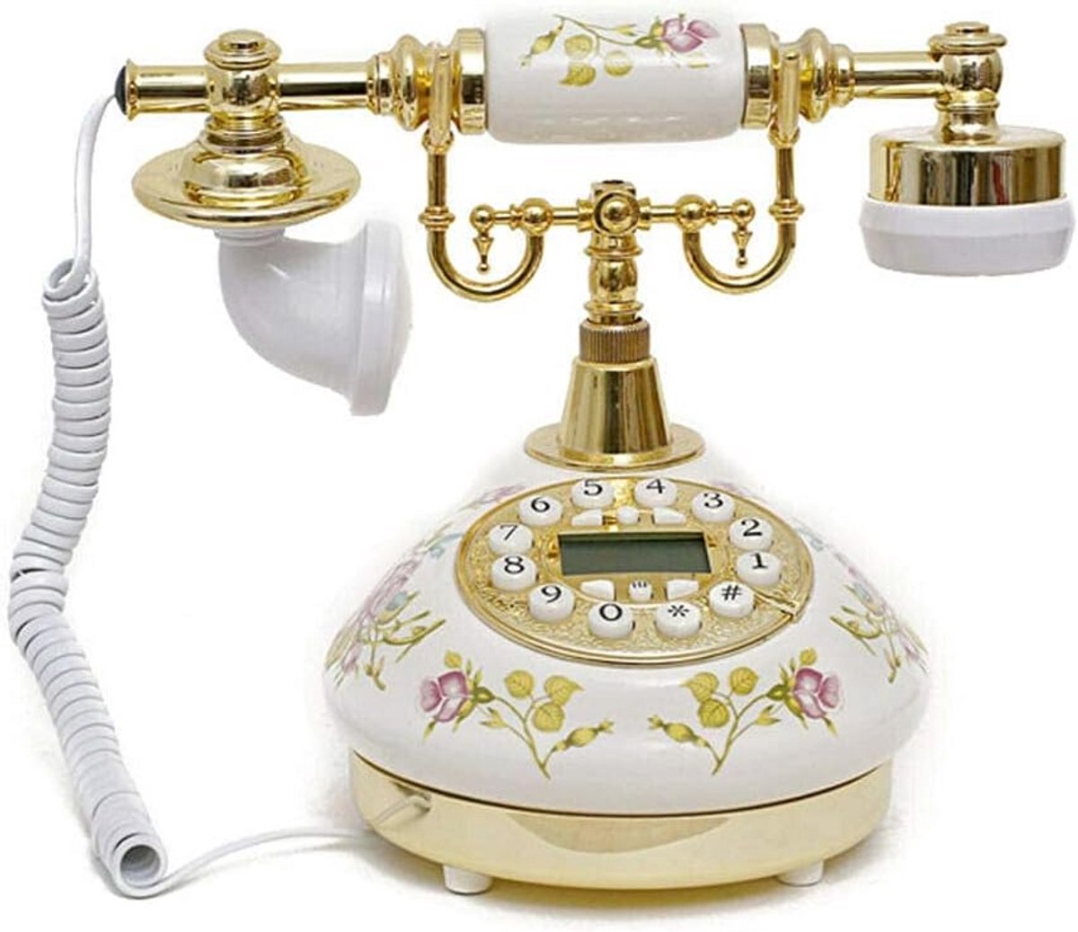 Replica Antieke Vaste Telefoon in Vintage Keramiek Stijl voor Thuis