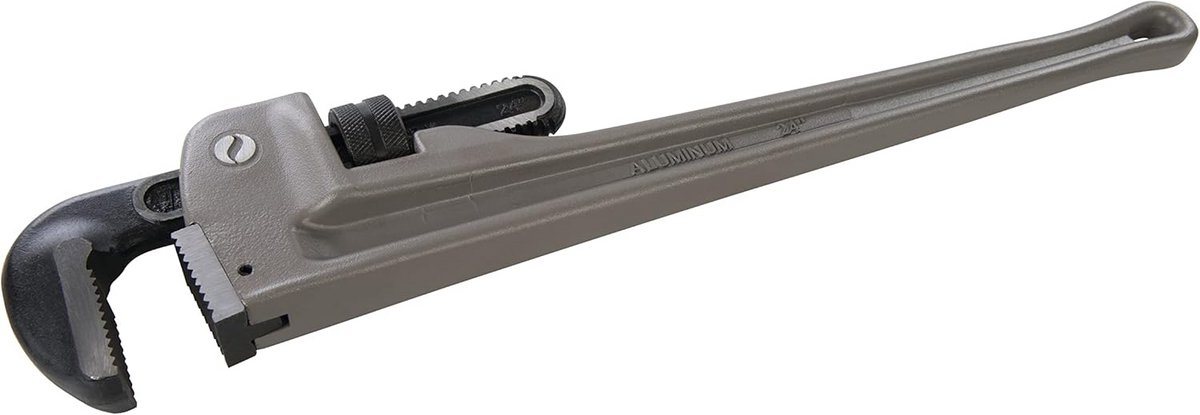 Grote Verstelbare Aluminium Pijpsleutel 610 mm (24 inch) Zwart
