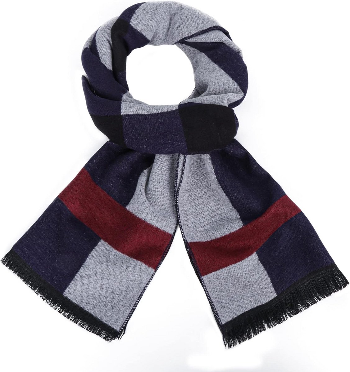 Warme Gebreide Herensjaal - Klassieke & Comfortabele Winter Nekwarmer
