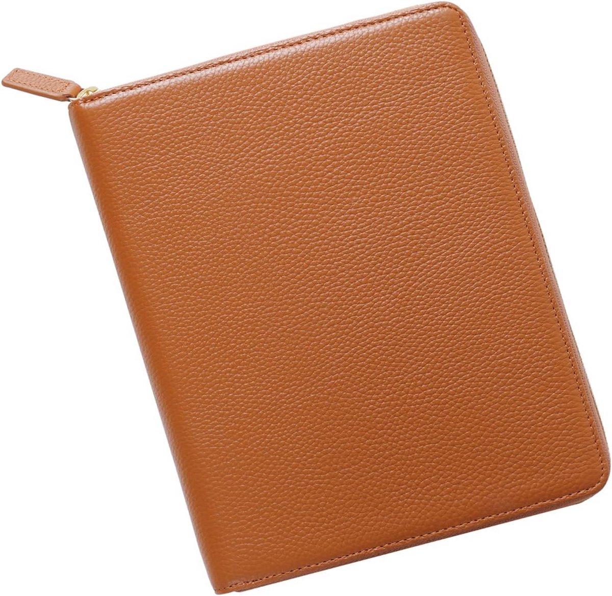 Leren A6 Notitieboek Hoes met Ritssluiting en Pennenlus voor Hobonichi en Stalogy