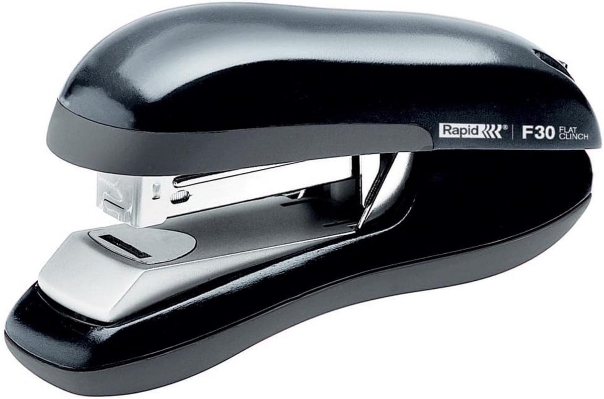 Fashion Half Strip Nietmachine voor 30 Vel, Zwarte Ergonomische Nietmachine