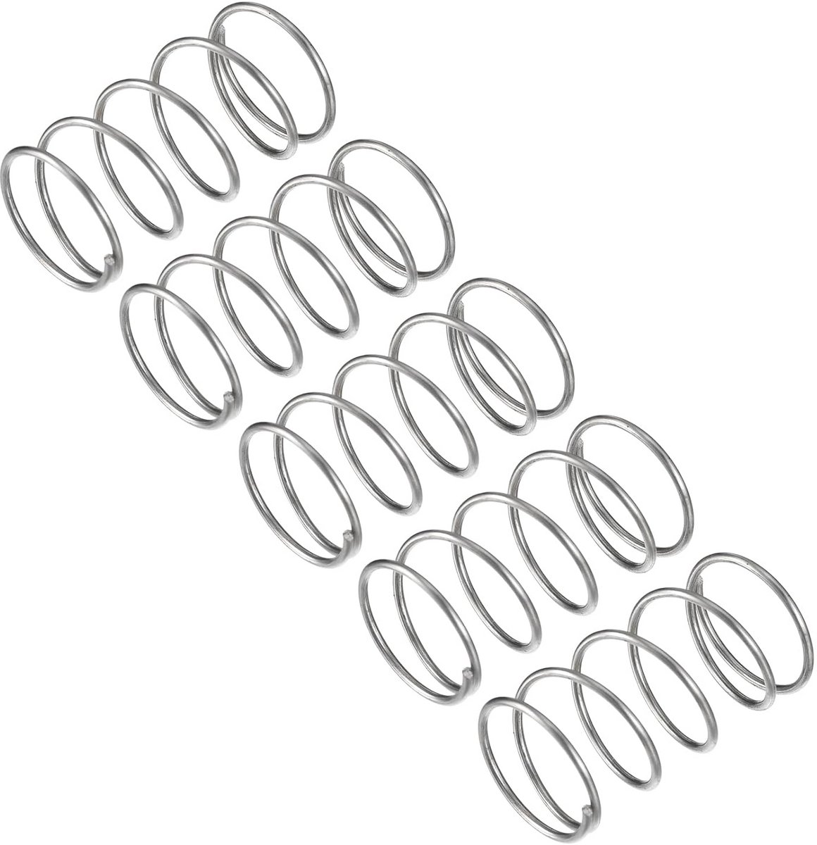 Set van 5 Drukveren RVS 304 - 25x45mm Compressieveren