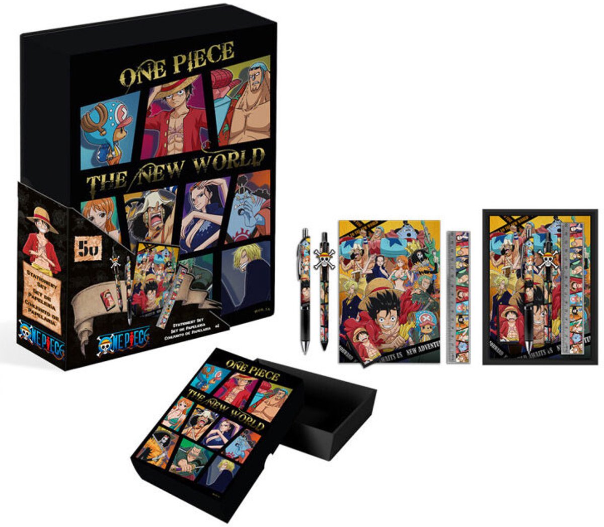 One Piece 5-piece stationery set in a box