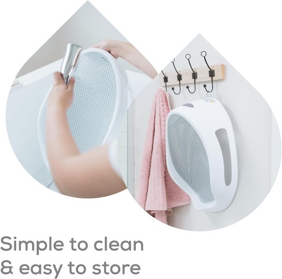 Badhouder voor baby's tot 6 maanden - badstandaard met ergonomisch design en sneldrogend materiaal — afbeelding 5