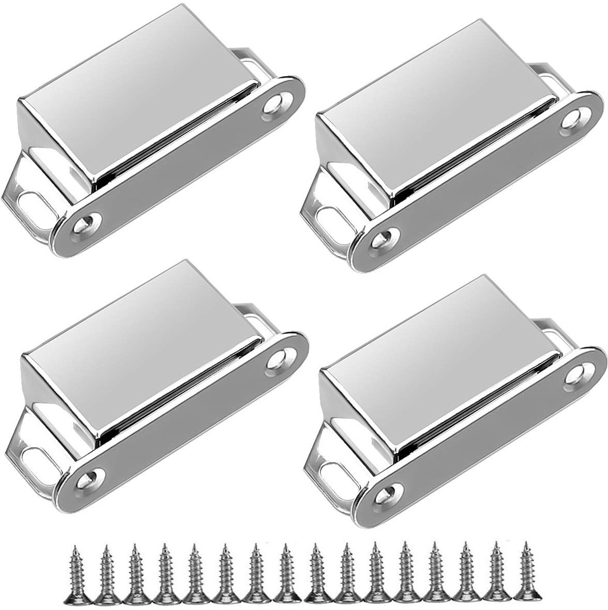 Deurmagneet - Holding Force 6 kg - Magneetsluiting voor Kast en Deur - Magneetsnapper - Deursluiter - Deurvanger - 4 Stuks - Zilver - van Imperatoris