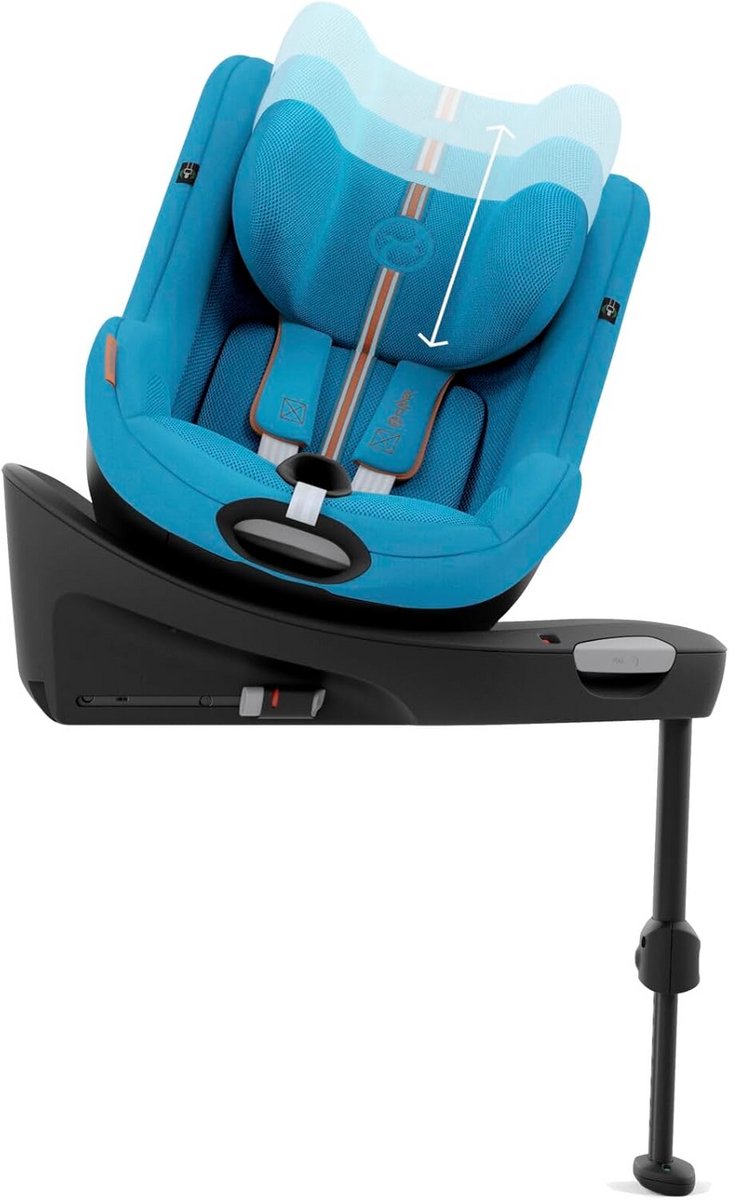Cybex Gold SIRONA Gi i-SIZE Plus Draaibare Kinderautostoel - Veilig & Comfortabel vanaf 3 Maanden - Beach Blue – foto 5
