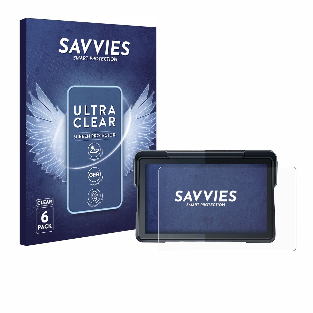 Savvies - Screenprotector voor Lamtto RC19 7" - Folie Beschermfolie transparant 6 Stuks
