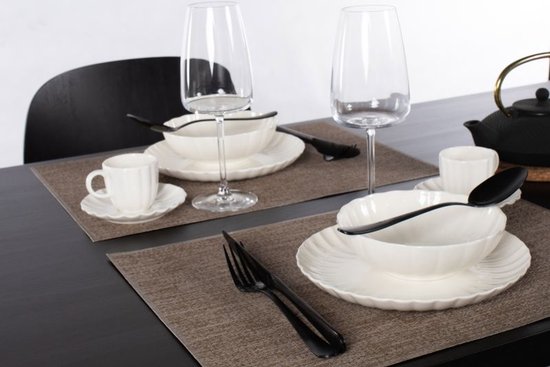 ZICZAC - Set de table PURUS - SET/6 - antibactérien, brun