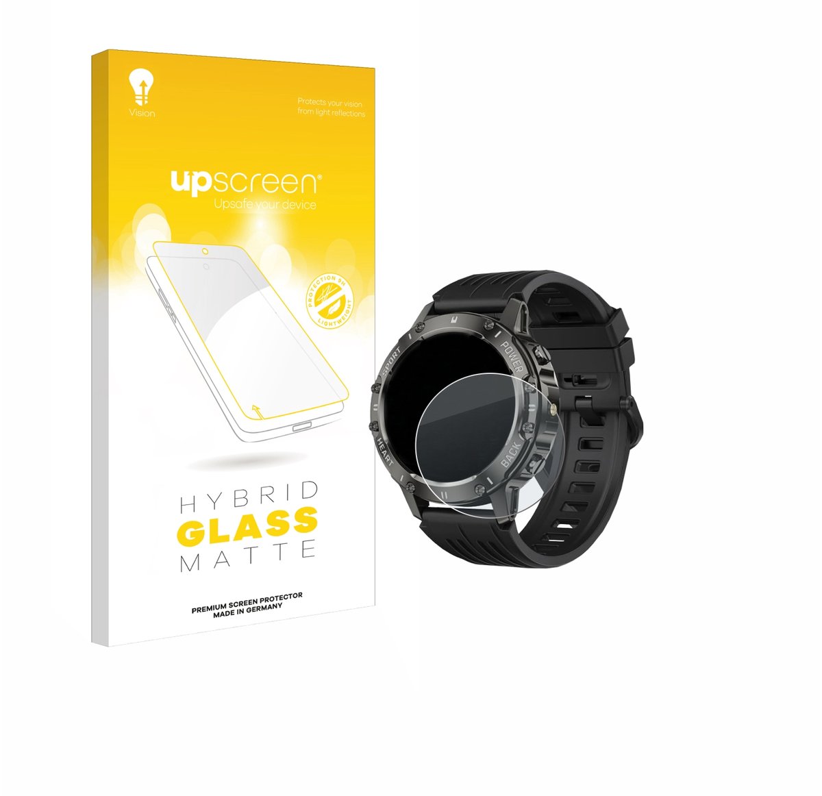 upscreen - Screenprotector voor TIMU S81 1.39" - Folie Beschermfolie Beschermglas matte
