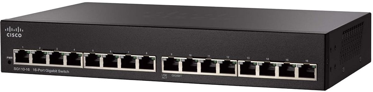 Onbeheerde Gigabit Switch met 16 Poorten - Plug & Play Netwerk Uitbreiding