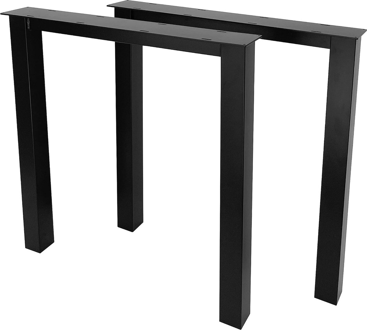 Zwarte Metalen Tafelpoten 72 cm Zwaar Frame voor Eettafel of Bureau