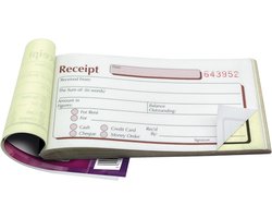 Duplicaat Ontvangstboek Set van 5 - NCR Papier voor Facturatie en Registratie