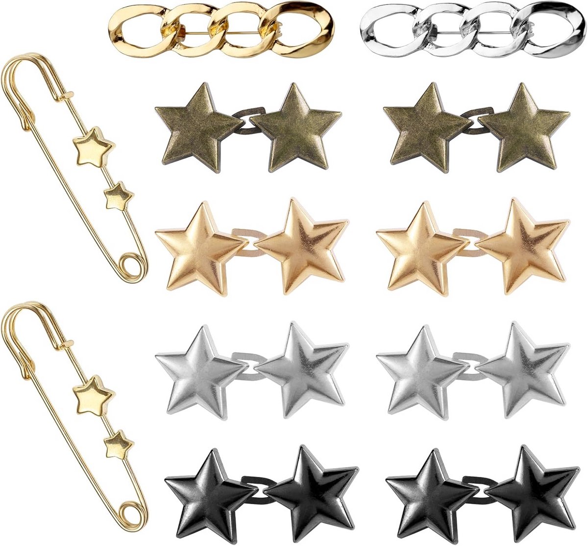 Verstelbare Taille Clips voor Jeans en Broeken - Knoop Verkleiner Set