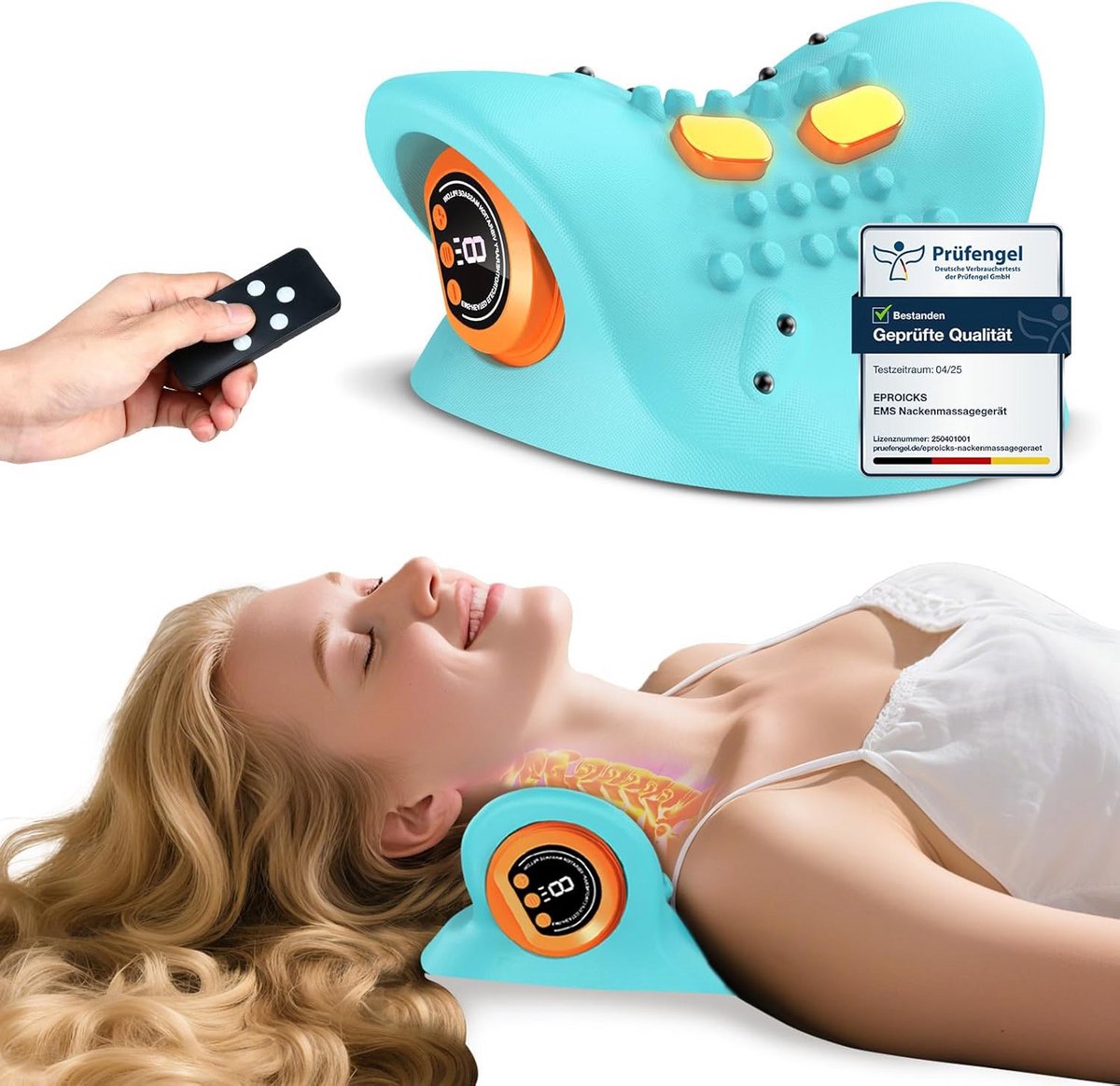 Nekmassage Apparaat - Massagekussen - Massage Apparaat - Zwart