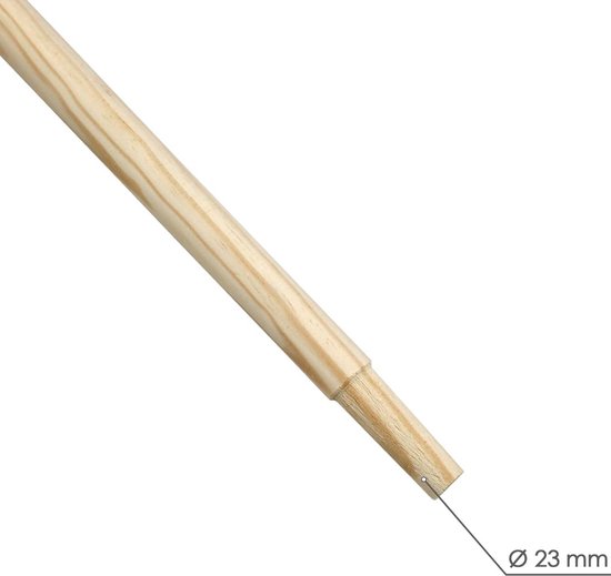 Houten Handvat Conisch 150 CM voor Hark en Tuingereedschap - 28 mm Doorsnede van Houten — afbeelding 4