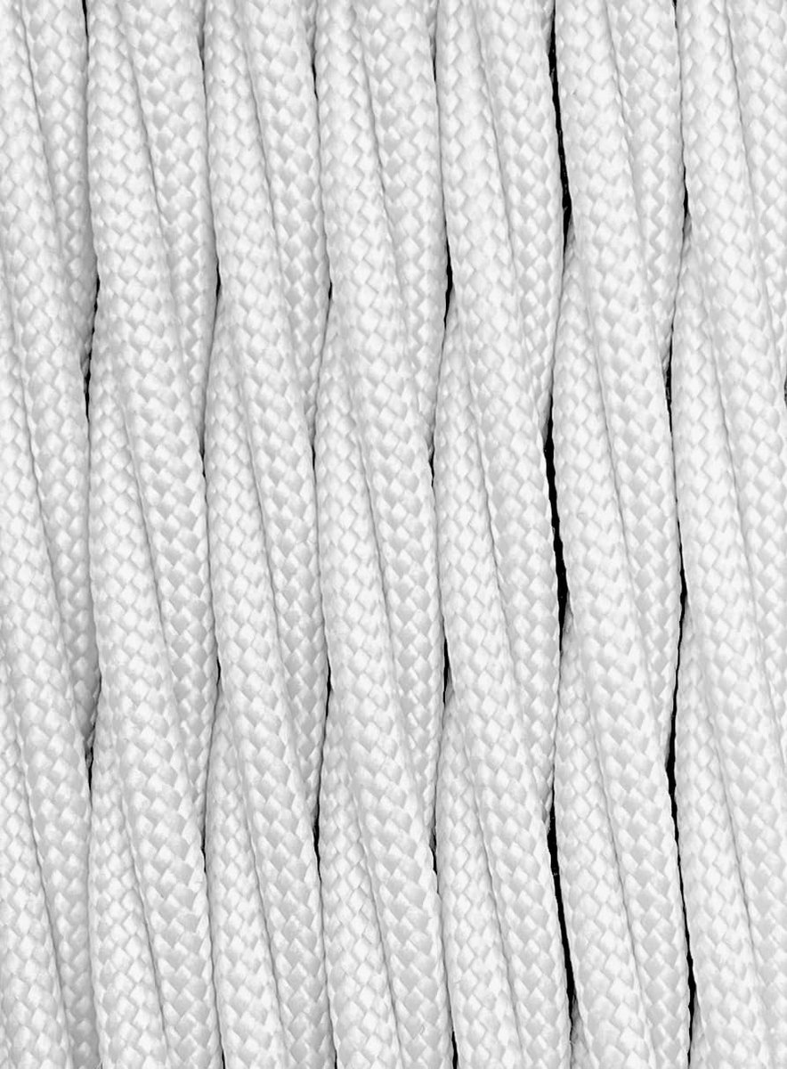 5 meter textielkabel 2-aderig gedraaid voor lampen zwart