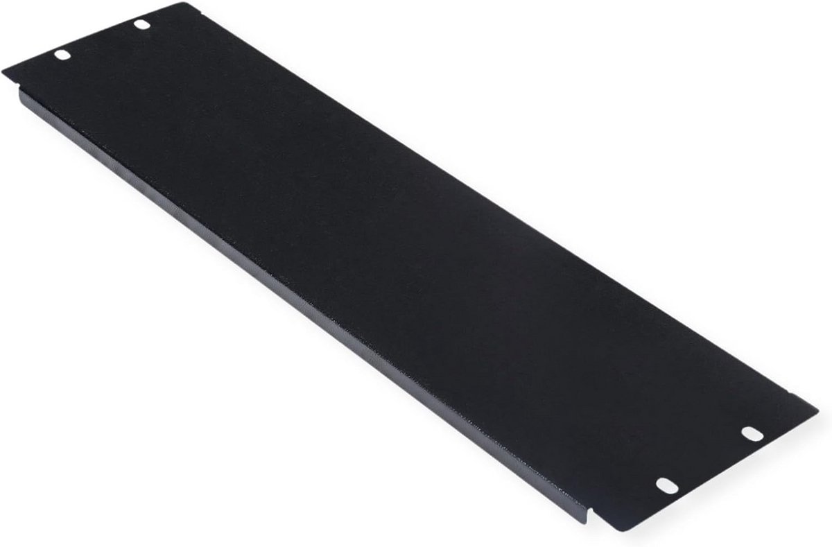 Blinde Paneel 19 Inch 3U voor Serverkast of Netwerkruimte - Zwart
