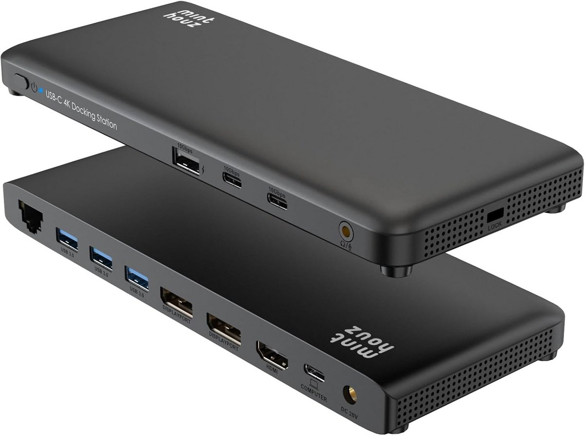 Universele USB-C Dockingstation voor Meerdere Schermen en Randapparatuur