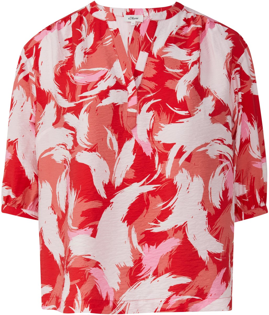 Gestructureerde blouse van gemêleerde viscose