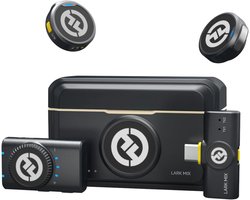 Hollyland LARK M2 Mini Combo Shine Charcoal Camera-ontvanger + USB-C ontvanger Engelse versie draadloze microfoon