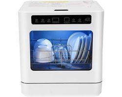 Mini vaatwasser - Kleine afwasmachine - 5 programma's - Energieklasse D - Tafel