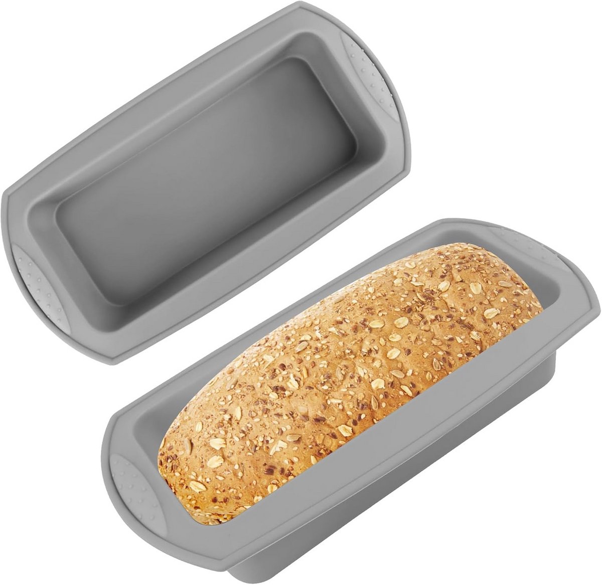 Set van 2 Siliconen Broodvormen voor Cake en Brood - Flexibel en Ovenbestendig