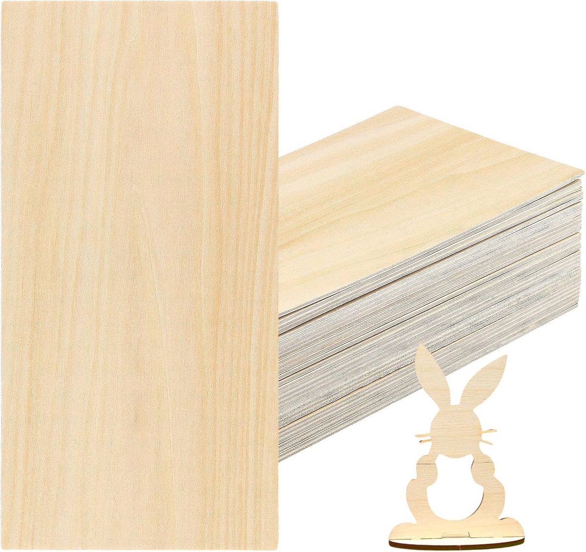 30 x Multiplex Platen 200x100x1,5mm - Houten Platen voor Knutselen en DIY