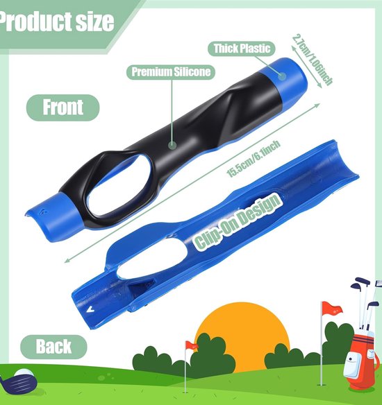 Golf Grip Trainer - Golf Training Accesoires - Golfen - Griptrainer Golfen - Golftrainingsmaterialen - Golfaccesoires - Golfgrip Trainer - Blauw van Merkloos — afbeelding 5
