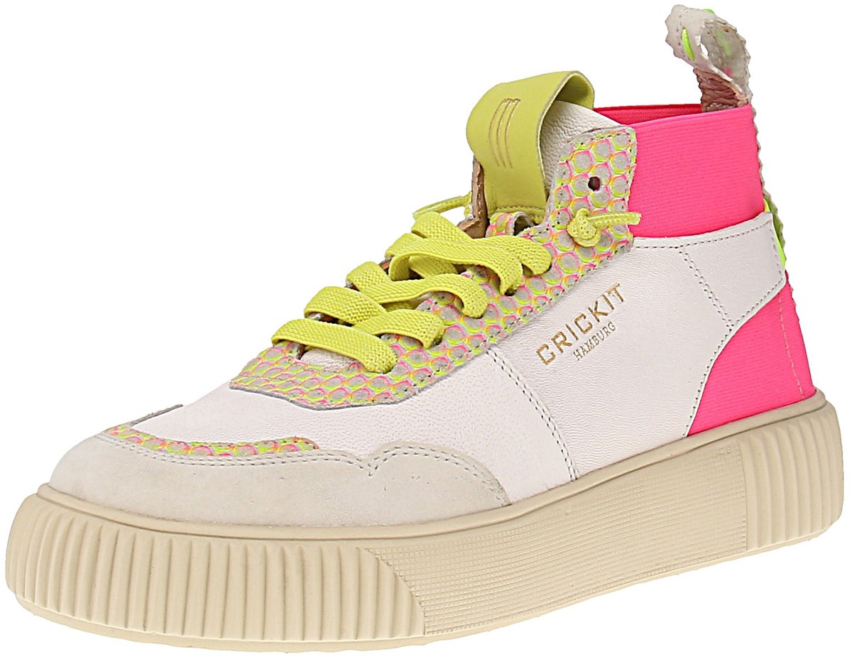 Crickit Rebeka - Damestrainers - Wit-Roze