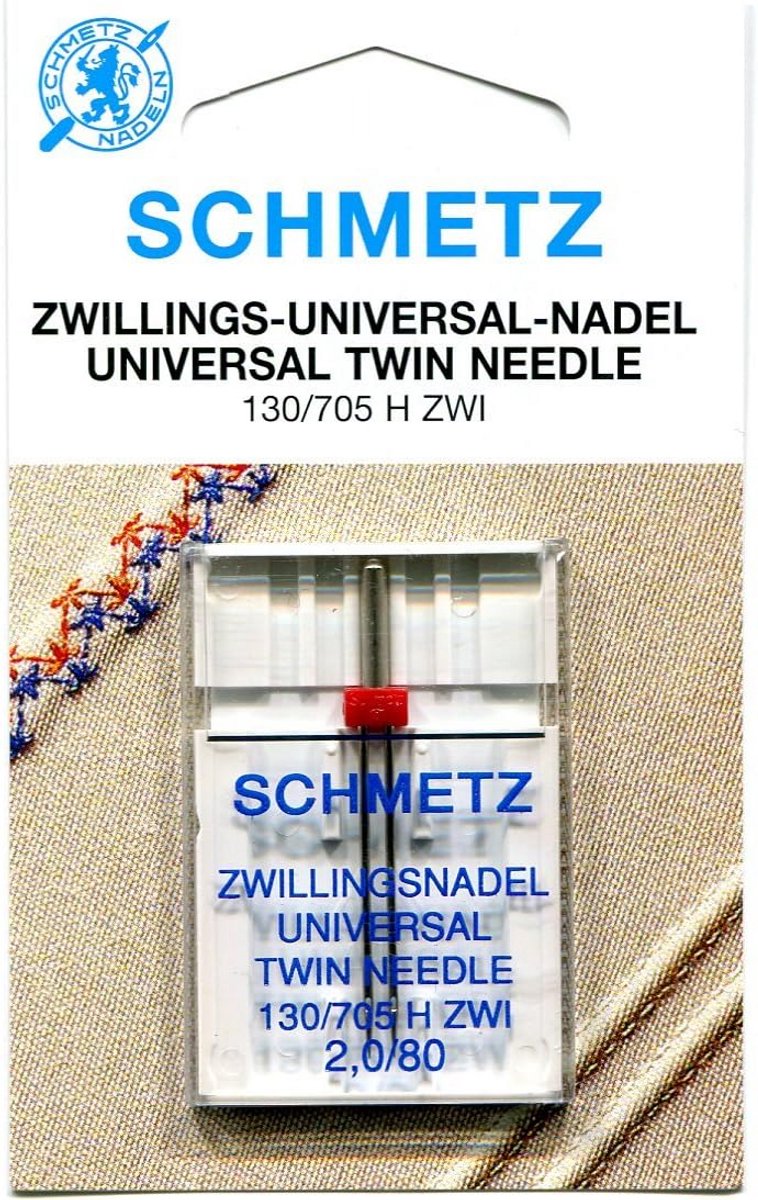 Universele Tweeling Naalden voor Naaimachine - Diverse Maten - 2.0mm Tussenruimte
