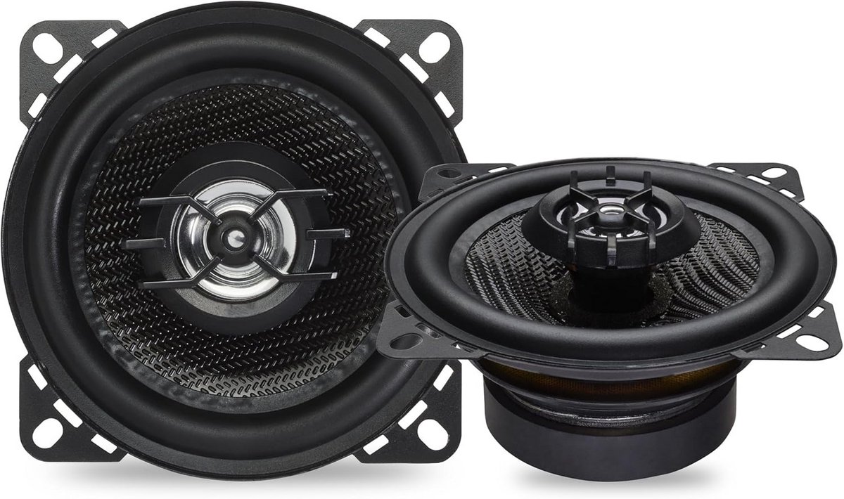 Set van 2 Auto Speakers 10cm Coaxiaal 2-weg 80W - Krachtig Geluid voor Elke Auto