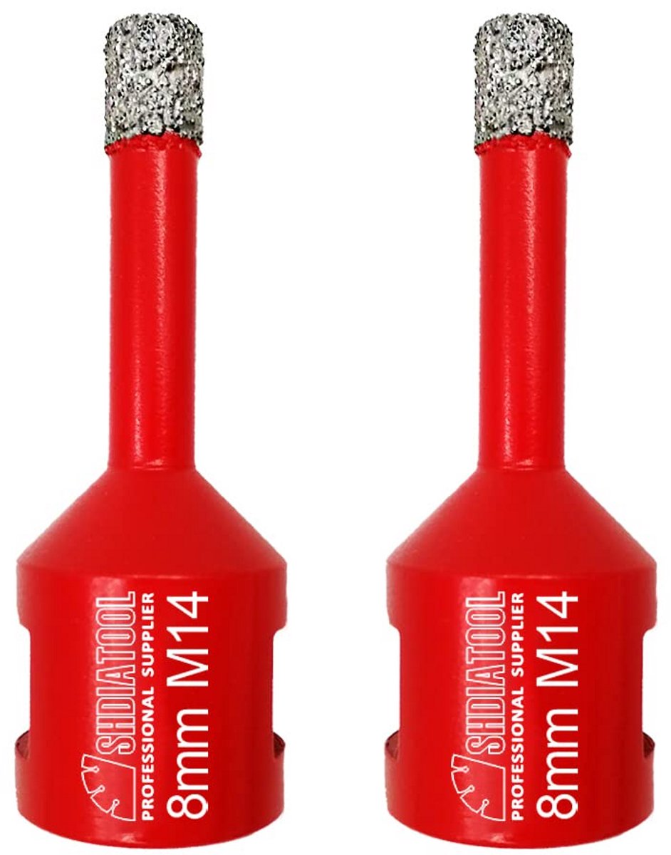 Vacuüm Gesoldeerde Diamantboor Bits voor Tegel Graniet en Marmer (8mm, 2 stuks)