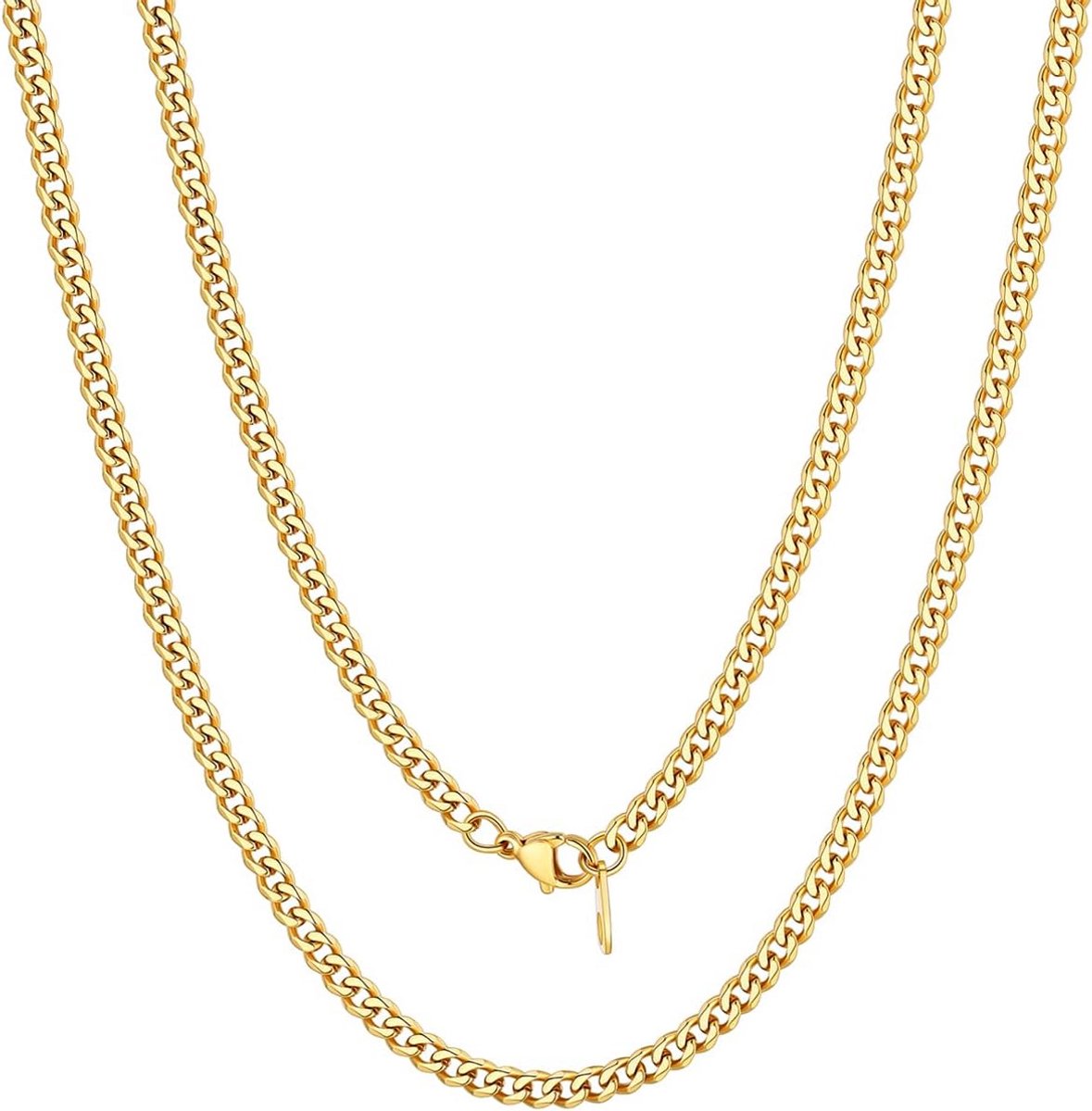 Roestvrij Stalen Pantserketting voor Dames en Heren - Diverse Breedtes en Lengtes