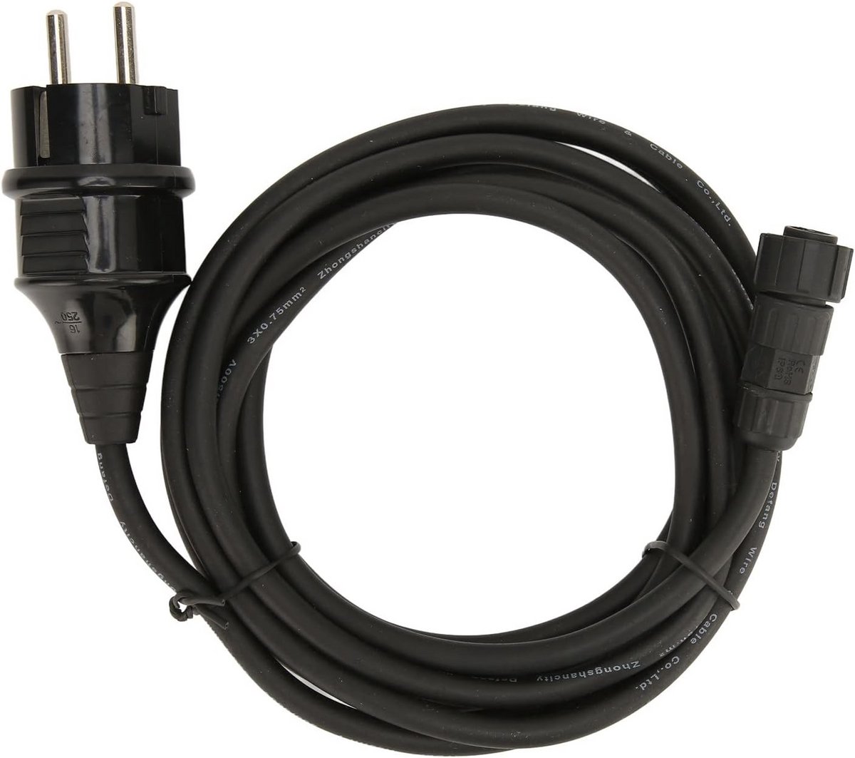 3-aderige 0.75mm² AC Stroomkabel voor Zonnepanelen, Omvormer & PV-systemen - 220V