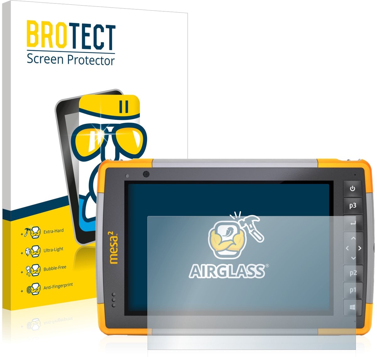 Screenprotector voor Juniper Systems Mesa 2 Rugged Tablet Beschermglas transparant