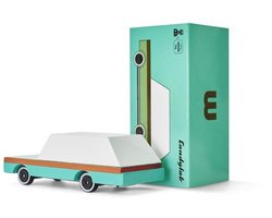 Candycar World: WAGON Teal (F240) 8,9x4,1x3cm, wooden diecast, magnetic, in giftbox, 3+