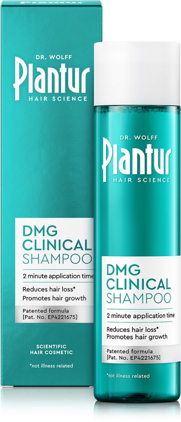 Plantur DMG Clinical Shampoo, 250 ml – Helpt haaruitval te verminderen & stimuleert haargroei – Met DMG & cafeïne – Klinisch getest – Voor vrouwen