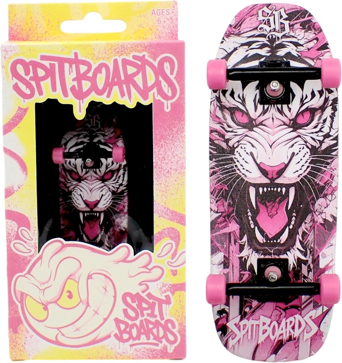 34mm Oldschool Cruiser Complete Fingerboard Setup 5-Ply Houten Deck & Professionele Onderdelen