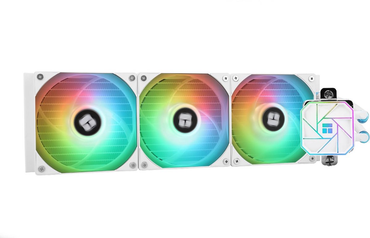 Krachtige 360mm AIO Waterkoeler voor PC, Universele CPU Waterkoeling met ARGB Fans