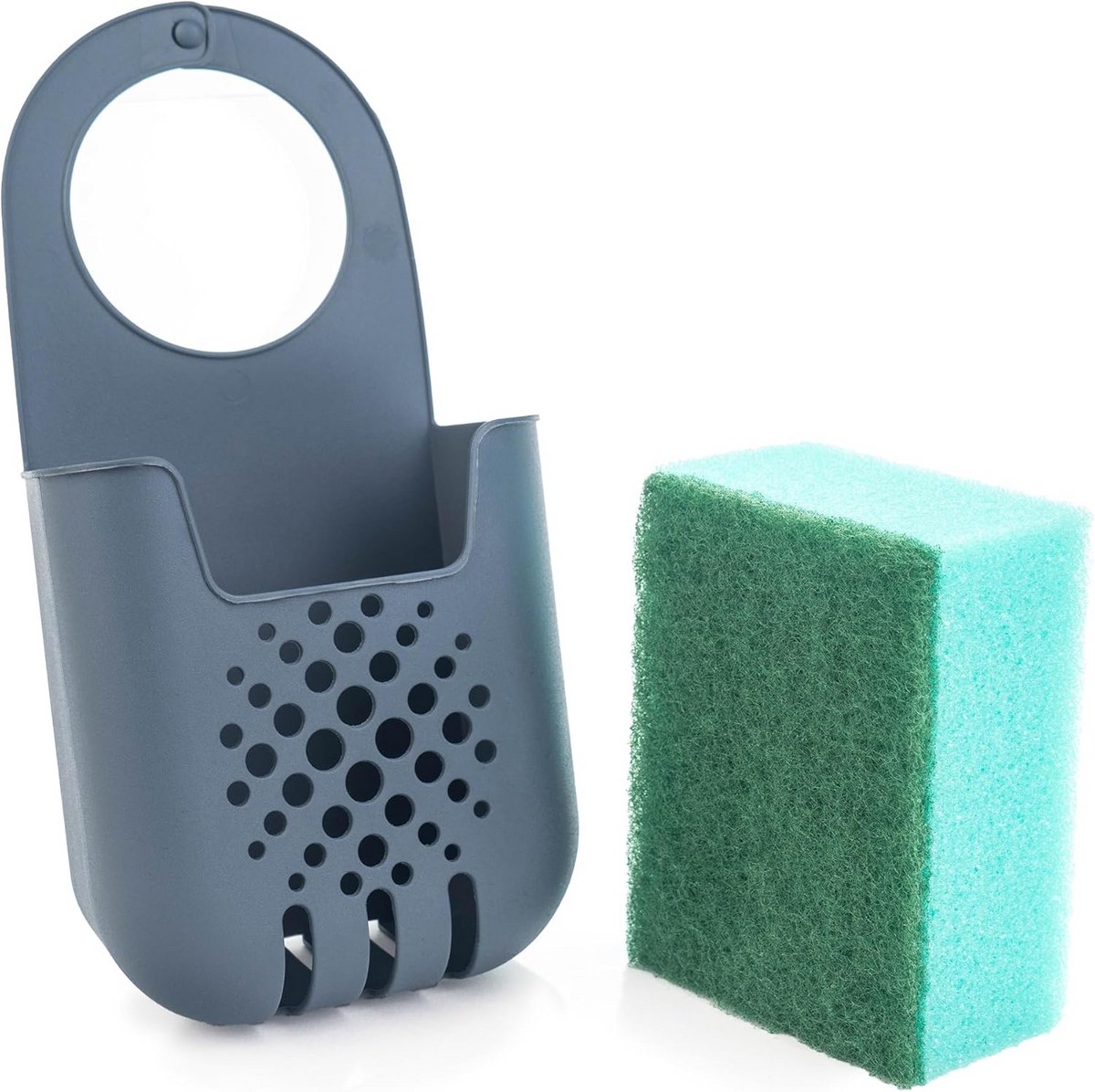 Afvoergemmelhouder voor Sponges en Borstels aan Kraan - Flexibele Keuken Organizer