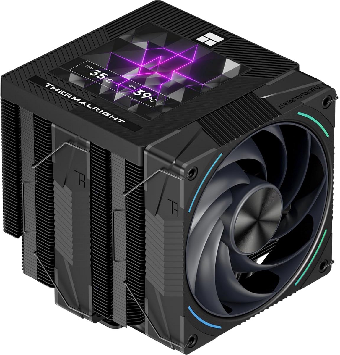 Krachtige CPU Luchtkoeler met Geïntegreerd PC Scherm