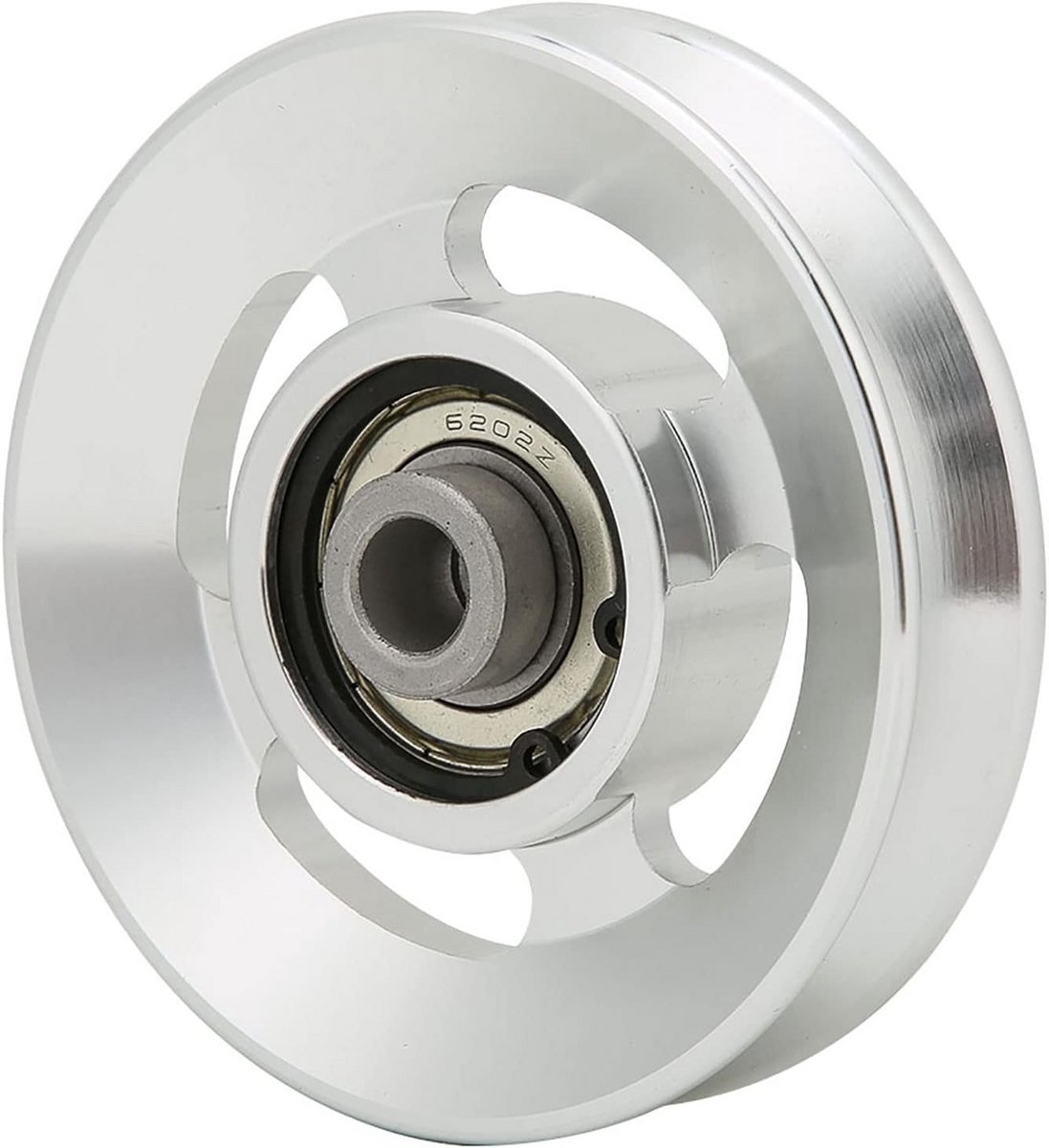 Fitness Katrol - Gym Wiel - Krachttraining Oefening - Slijtvast Lager - 90mm Diameter - Zwart