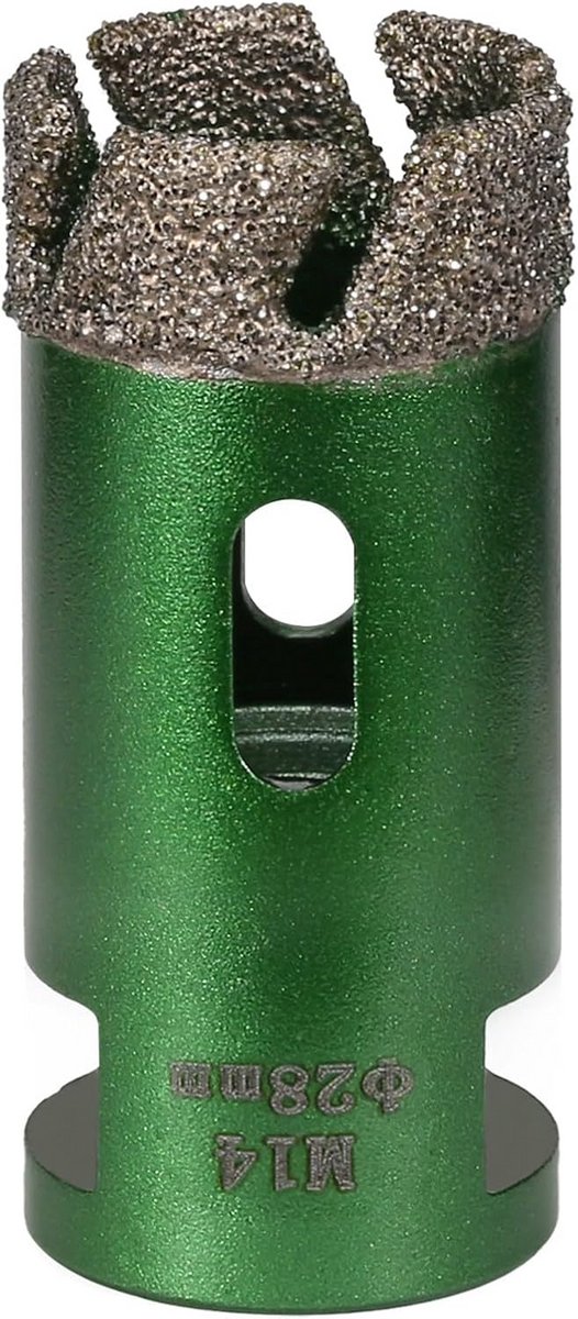 Diamant Droge Tegelboor 28 mm M14 - Vacuüm Gesoldeerde Gatenzaag voor Natuursteen en Beton