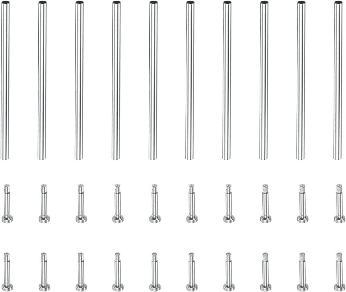 10x RVS Schroefpennen voor Horlogebandjes - 22mm Universele Reparatie Set