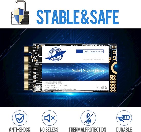 Interne M.2 2242 NVMe SSD Harde Schijf PCIe Gen3 x4 Opslag 512GB Hoge Snelheid — afbeelding 3