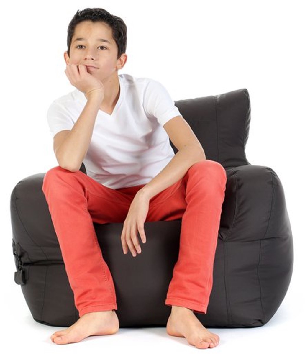 Sit On It BEANSOFA - Zitzak - Zitbank - Donkergrijs - Comfortabel en Duurzaam - Ruimtebesparend
