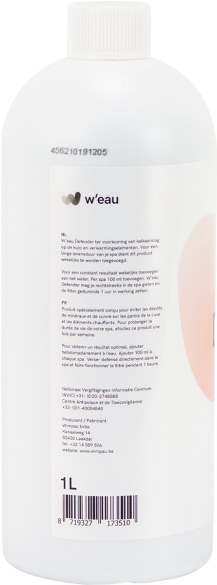 W'eau Defender - Kalk verwijderaar - 1 liter - afbeelding 3